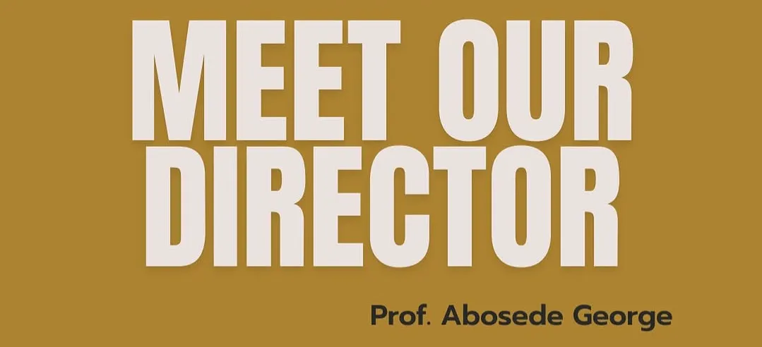 Poster announcing new director