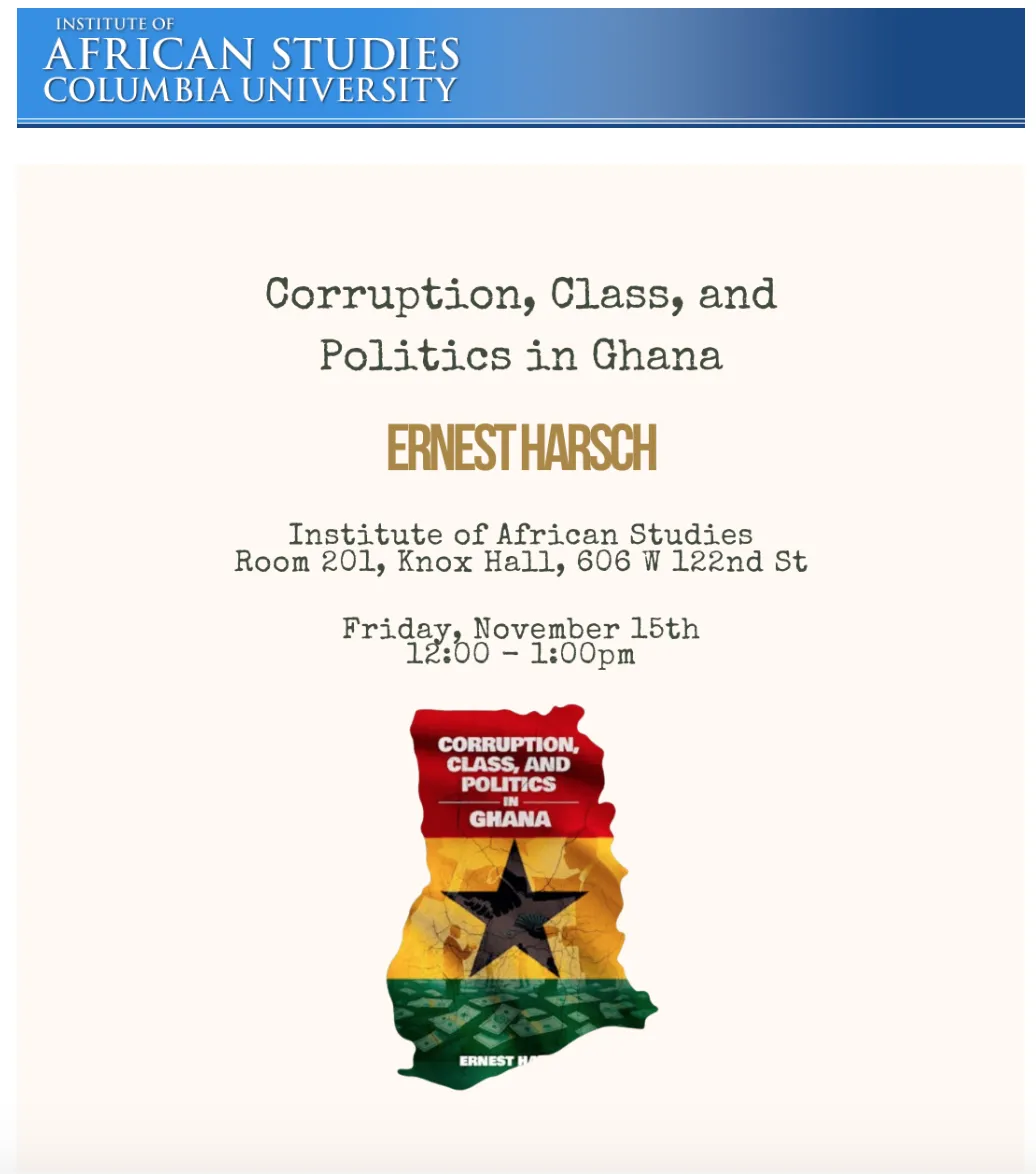 Ernest Harsch Book Discussion