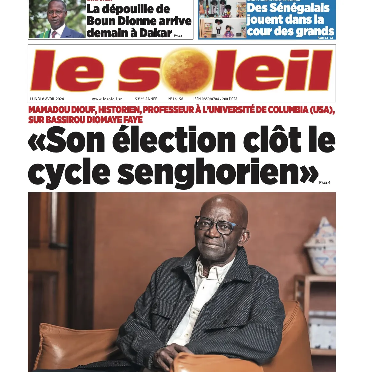 Son élection clôt le cycle senghorien_1